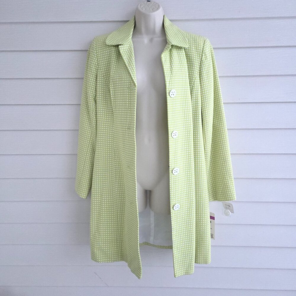 Y2K Yves Cossette Depeche Mode Green with white jacket NWT Size 8 - Picture 10 of 12